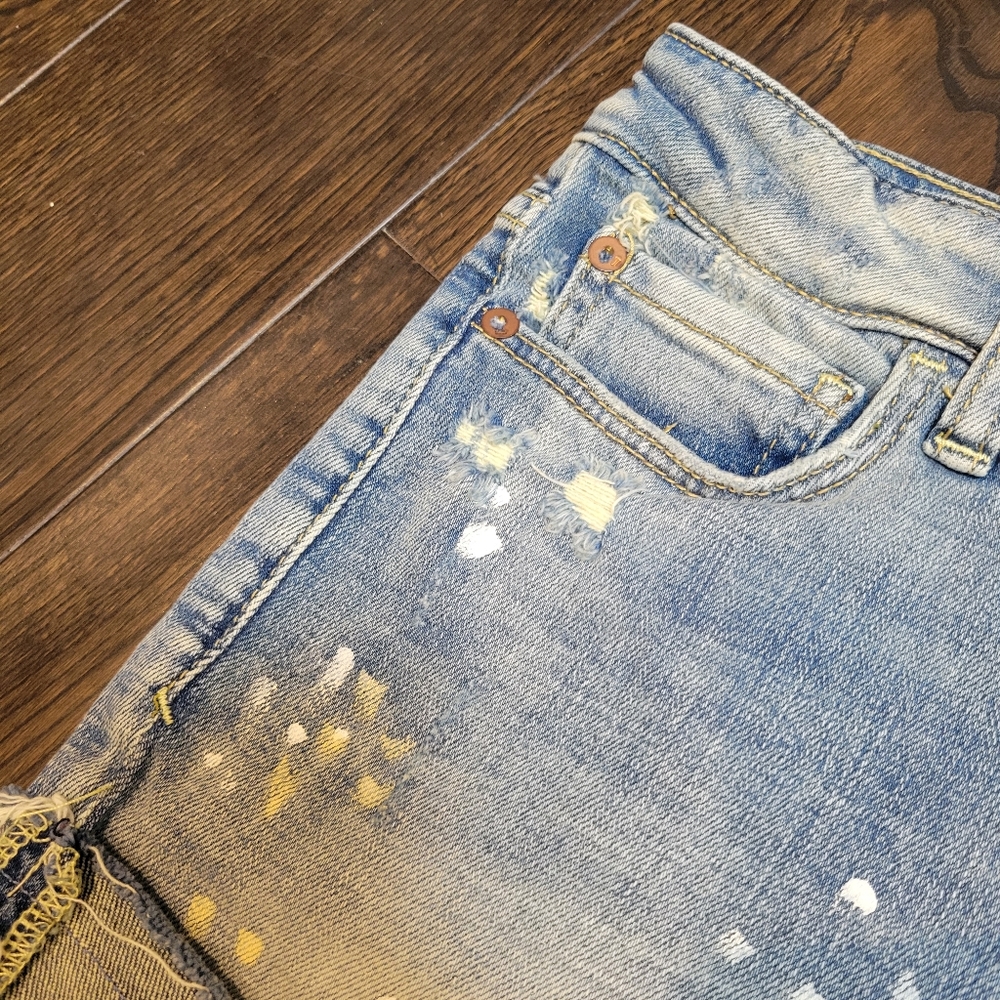 Anthropologie Distressed Jean Shorts - Picture 7 of 8
